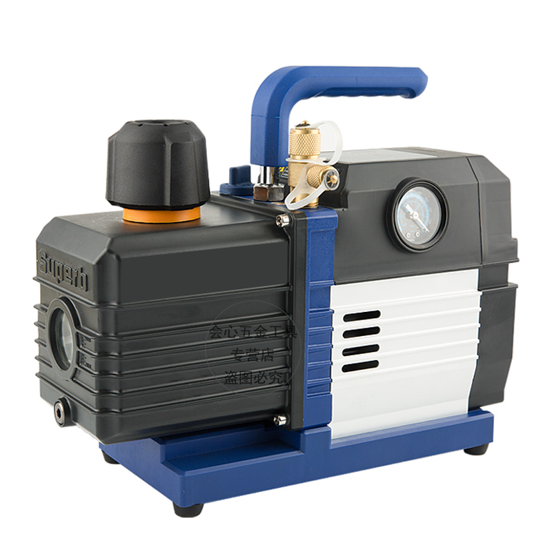 真空泵 抽真空定變頻空調(diào)加氟工具冰箱制冷維修汽車迷你抽氣泵 R32可用智能真空泵WK-3S(2升防爆電機(jī))